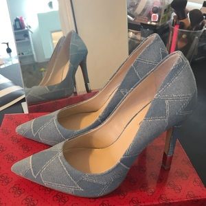 Guess denim pumps size 7M